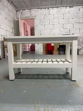 Banco zapatero blanco de madera