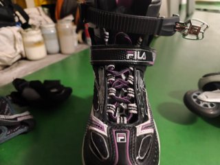 Patines en línea Fila negros y plateados