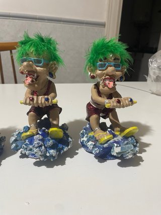 Figura resina Troll Surfista Vintage 90s Colección
