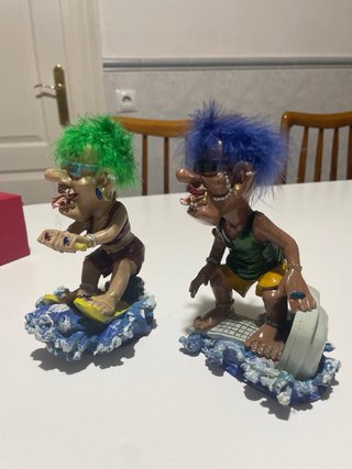 Figura resina Troll Surfista Vintage 90s Colección