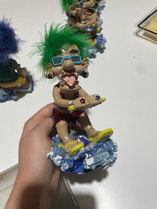Figura resina Troll Surfista Vintage 90s Colección
