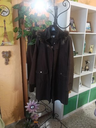 Parka Zendra Marrón Chocolate Talla 46