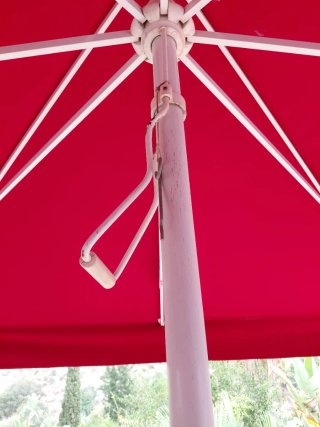 Sombrilla Amstel Bier 3x3 m. Roja