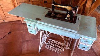 Máquina de coser Singer restaurada