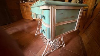 Máquina de coser Singer restaurada