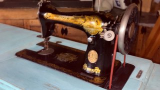 Máquina de coser Singer restaurada