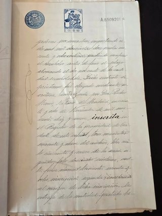 Escritura Compra-venta 1929. Muchos sellos.