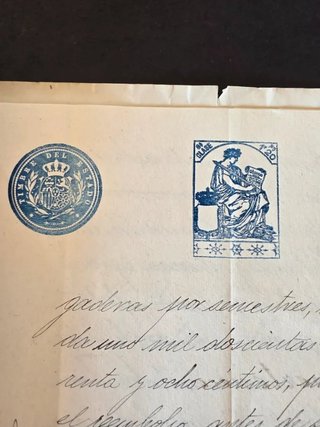 Escritura Compra-venta 1929. Muchos sellos.