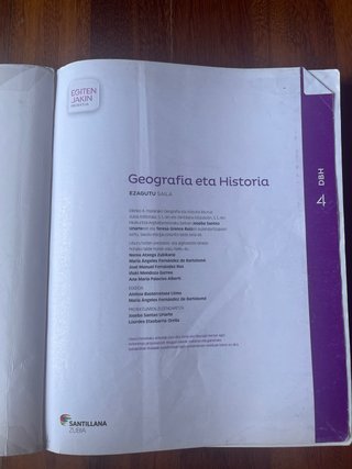 Geografia eta historia, DBH 4 Egiten Jakin proi...