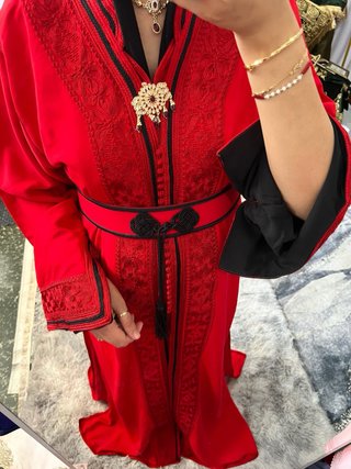 Caftán Takchita Rojo