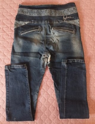 Pantalones vaqueros elásticos brillos