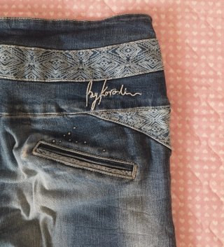 Pantalones vaqueros elásticos brillos