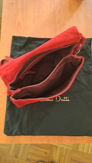 Bolso Massimo Dutti ante rojo bandolera
