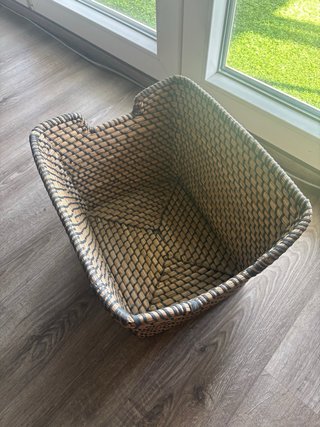 Cesto de mimbre ikea