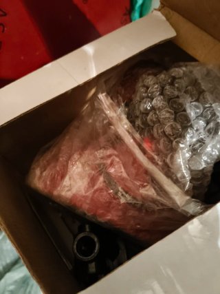Lámpara de Escritorio Roja y Blanca