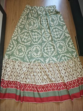 Falda larga estampada