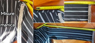 Tuta blazer corta Terranova righe / playsuit wrap