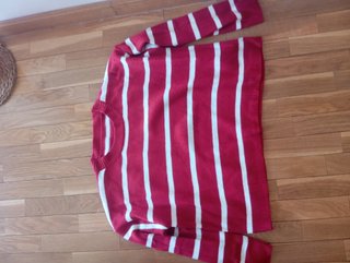 Jersey rayas rojo y blanco