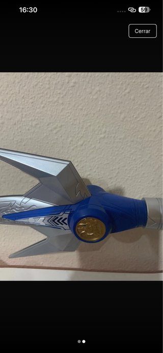 Power Rangers Arma Azul y Plateada