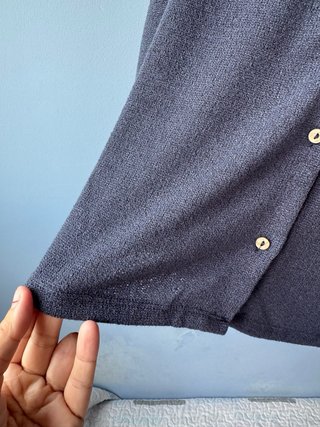 Camisa Cortefiel Talla XL Botones azul marino