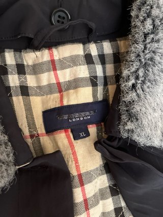 Gabardina Burberry Vintage Beige/Negro