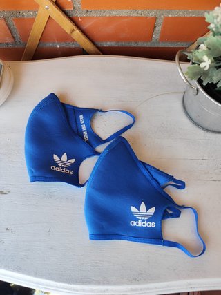 Lote 2 Mascarillas Adidas Azules