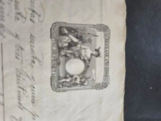 Hijuela sello 1a clase 100 pesetas Murcia 1890