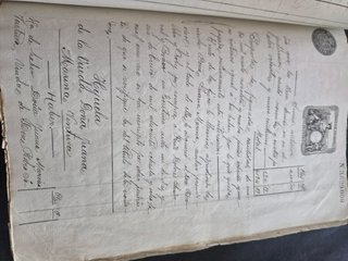 Hijuela sello 1a clase 100 pesetas Murcia 1890