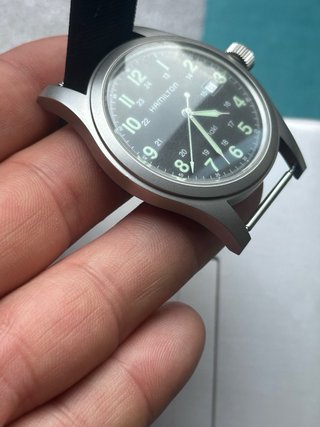 Hamilton Cuarzo 42mm Negro/Plata modelo 000092