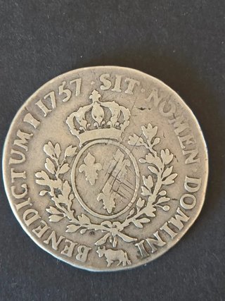 Moneda plata Luis XVI Francia 1791 Ecu 6 Livres