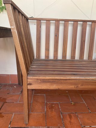 Banco de madera exterior Ikea