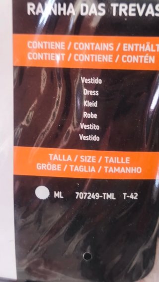 Disfraz Reina Oscura Halloween Talla M Nuevot38/40