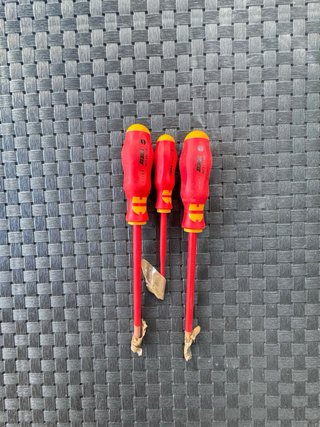 3 Chaves Fenda Isoladas VDE 1000V Würth ZEBRA