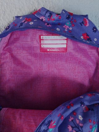 Mochila Gabol Spring Vibes Floral Morada