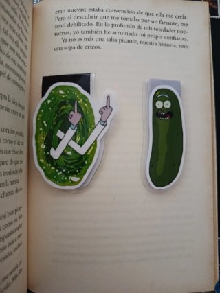 Marcapáginas Rick y Morty