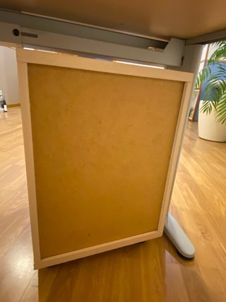 Escritorio madera con cajonera ruedas