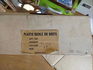 Botas de esquí de plástico vintage Talla 41