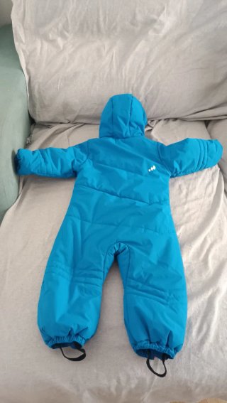 Buzo Nieve Infantil Azul y Naranja del decatlon