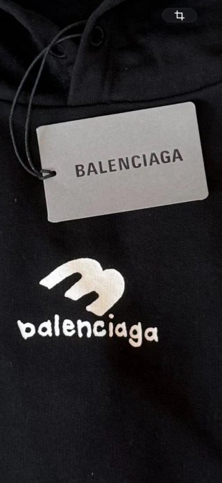 Sudadera Balenciaga Negra con Logo