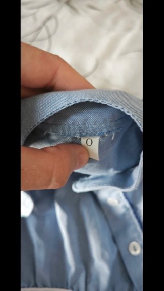 Camisa casera azul talla 0