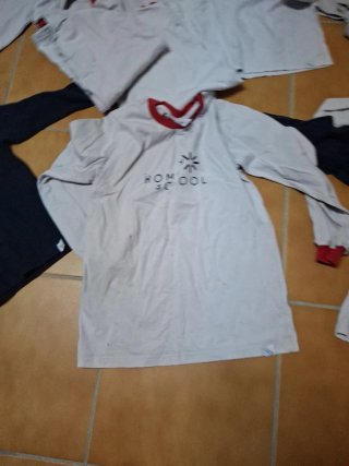 Camiseta HomeSchool Manga Larga 14 12, 10 ,8
