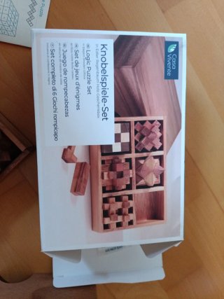 Set 6 Rompecabezas Madera Knobelspiele-Set
