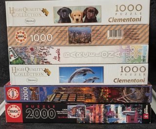 Pack 4 Puzzles 1000 y 2 de 2000 piezas