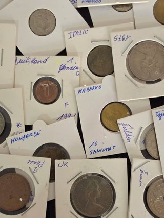 Collezione di 100 monete incapsulate