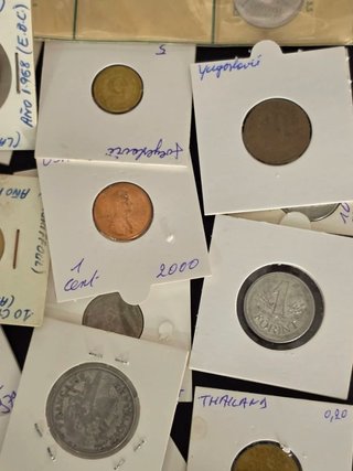 Collezione di 100 monete incapsulate