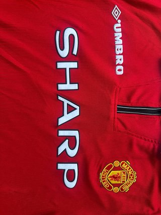Camiseta Retro Manchester United Umbro Roja