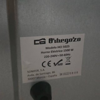 Horno Sobremesa Orbegozo HCI5025 25L 1500w