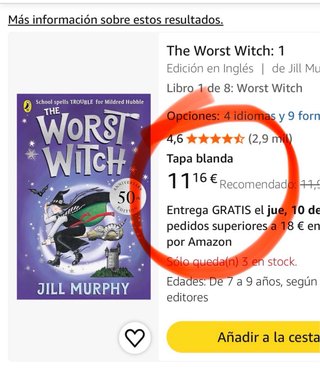 Libro inglés niños | The Worst Witch: 1 |8-10años