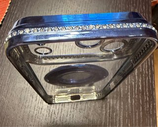 Cover iPhone 14 Pro Max glitter e diamanti MagSafe