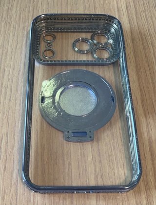 Cover iPhone 14 Pro Max glitter e diamanti MagSafe